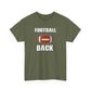 Football Back Unisex Heavy Cotton Tee - Perfect for Game Days, Sports Fans, Tailgating, Gifting, and Casual Wear