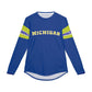 Michigan Wolverine Bear Graphic Long Sleeve Shirt — UV Protection Performance Tee