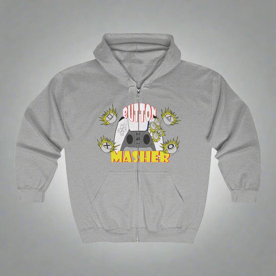Button Masher Unisex Heavy Blend™ Full Zip Hooded Sweatshirt