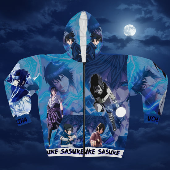 Lighting Ninja 2 Unisex Zip Hoodie (AOP)