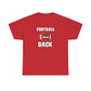 Football Back Unisex Heavy Cotton Tee - Perfect for Game Days, Sports Fans, Tailgating, Gifting, and Casual Wear