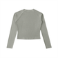 V day baddie Dyed Washed Raglan Long Sleeve Slim T-Shirt