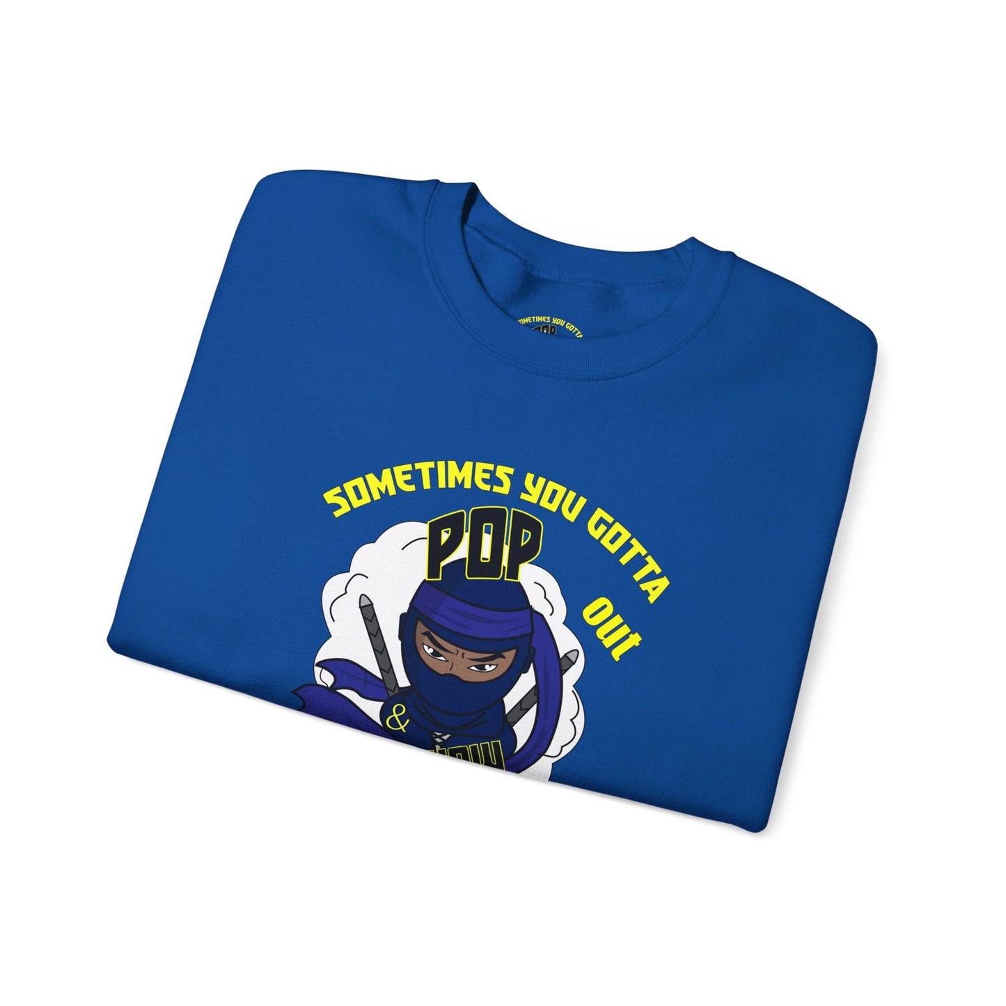 Pop out & showUnisex Heavy Blend™ Crewneck Sweatshirt