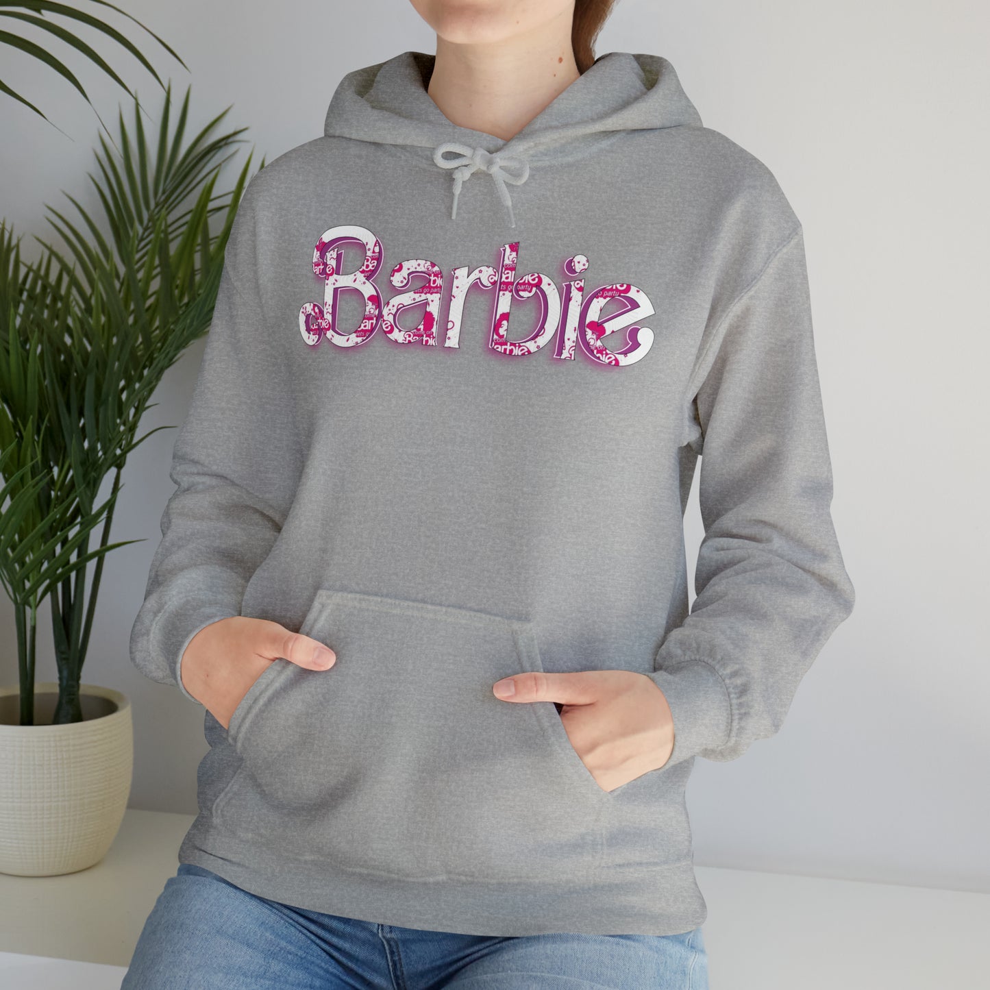 Barbie[white] Unisex Heavy Blend™ Hooded Sweatshirt