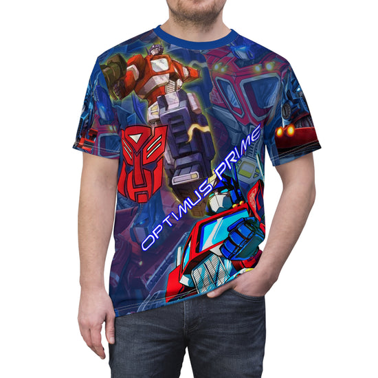Optimus Prime Unisex Tee - Bold Graphic T-Shirt, Superhero Apparel, Gift for Fans, Unique Fashion, Everyday Wear