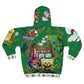 Copy of Unisex Zip Hoodie -[green] Spongebobby 420 Weed Edition Funny