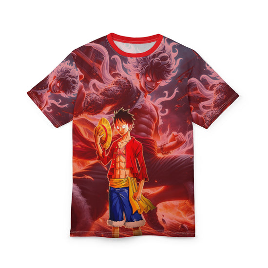 Luffy Anime-Inspired Unisex Tee, Cool Casual Shirt for Fans, Graphic T-Shirt, Gift for Otaku, Unique Fashion Statement, Perfect for Conventions