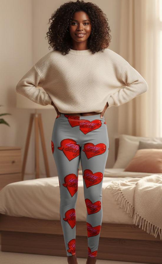 Heart Sexy Sexy Casual Leggings for Women