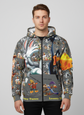 Toons Up [grey] Unisex Zip Hoodie (AOP)