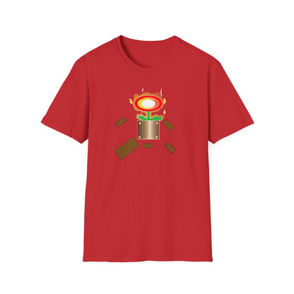 Fire Flower T‑Shirt — Retro Gaming Power-Up Tee