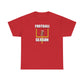 Football Season[feild goal] Unisex Heavy Cotton Tee, Perfect for Game Day, Sports Fans, Tailgating, Casual Wear, Gift for Him/Her