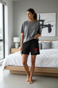 V Day Baddie Sweatshorts — Valentine’s Day Lounge Shorts