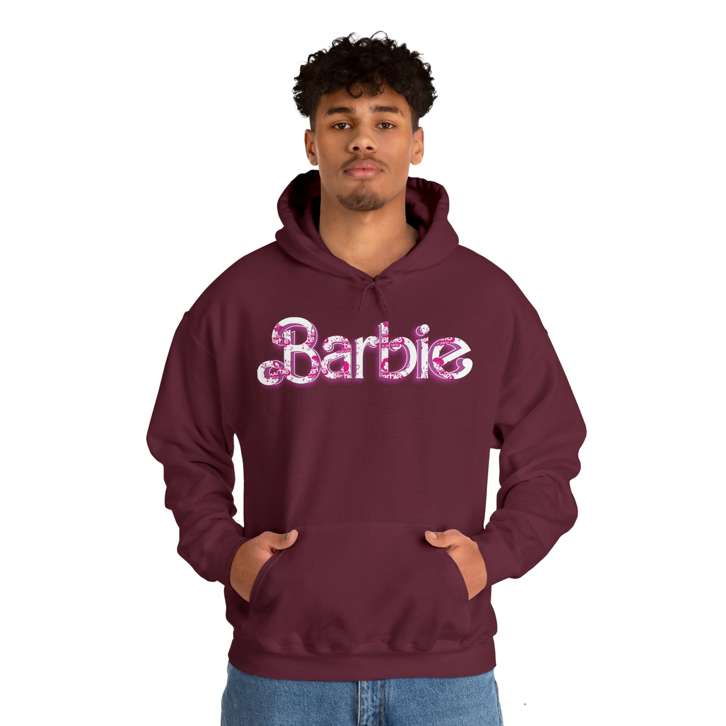 Barbie[white] Unisex Heavy Blend™ Hooded Sweatshirt