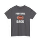 Football Back Unisex Heavy Cotton Tee - Perfect for Game Days, Sports Fans, Tailgating, Gifting, and Casual Wear