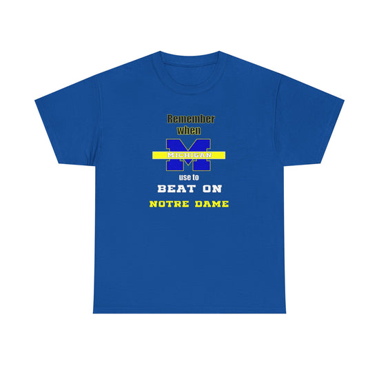 Remember Michigan vs Notre Dame Unisex Tee - Remember Design