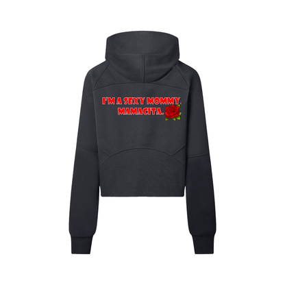 Sexy Mamma Mammacita Cropped Half-Zip Hoodie