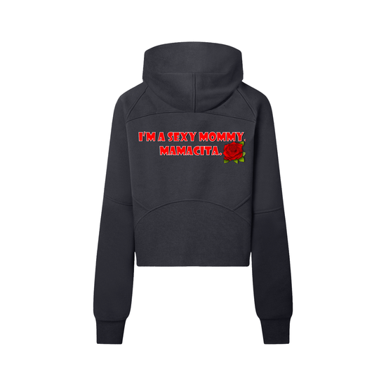 Sexy Mamma Mammacita Cropped Half-Zip Hoodie