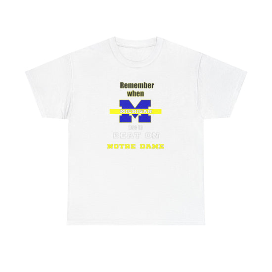 Remember Michigan vs Notre Dame Unisex Tee - Remember Design