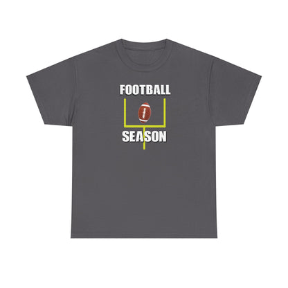 Football Season[feild goal] Unisex Heavy Cotton Tee, Perfect for Game Day, Sports Fans, Tailgating, Casual Wear, Gift for Him/Her