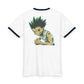 Hunter Fighter Ringer Tee — Gon Anime Graphic T‑Shirt