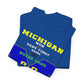 Michigan vs Notre Dame Unisex Heavy Cotton Tee, Game Day Shirt, Sports Fan Apparel, College Football T-Shirt, Go Blue Clothing, [...]