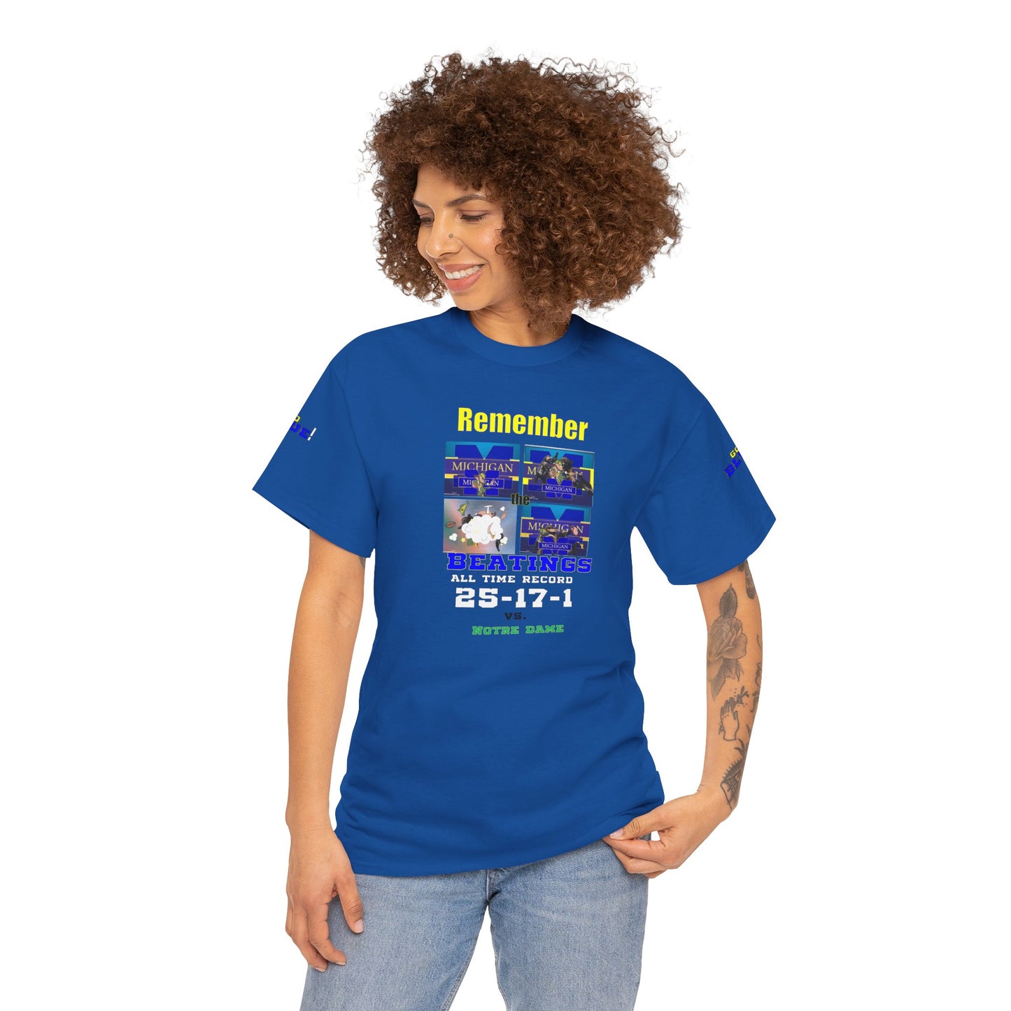 College Football Tee - Michigan vs Notre Dame Rivalry