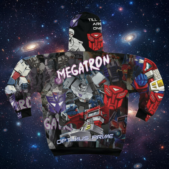 Prime V. Megs Unisex Zip Hoodie (AOP)