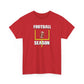 Football Season[feild goal] Unisex Heavy Cotton Tee, Perfect for Game Day, Sports Fans, Tailgating, Casual Wear, Gift for Him/Her