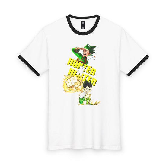 Hunter Fighter Ringer Tee — Gon Anime Graphic T‑Shirt