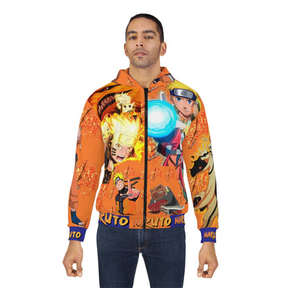 Naru[Orng] Unisex Zip Hoodie (AOP)