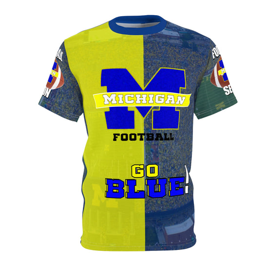 Go Blue! T-shirt for Game Day, Casual Wear, School Spirit, Gifts for Students, Sports Events