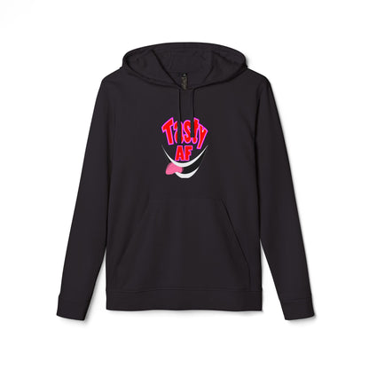 Tasty AF Hoodie — Bold Pink Graphic Hooded Sweatshirt