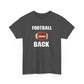 Football Back Unisex Heavy Cotton Tee - Perfect for Game Days, Sports Fans, Tailgating, Gifting, and Casual Wear
