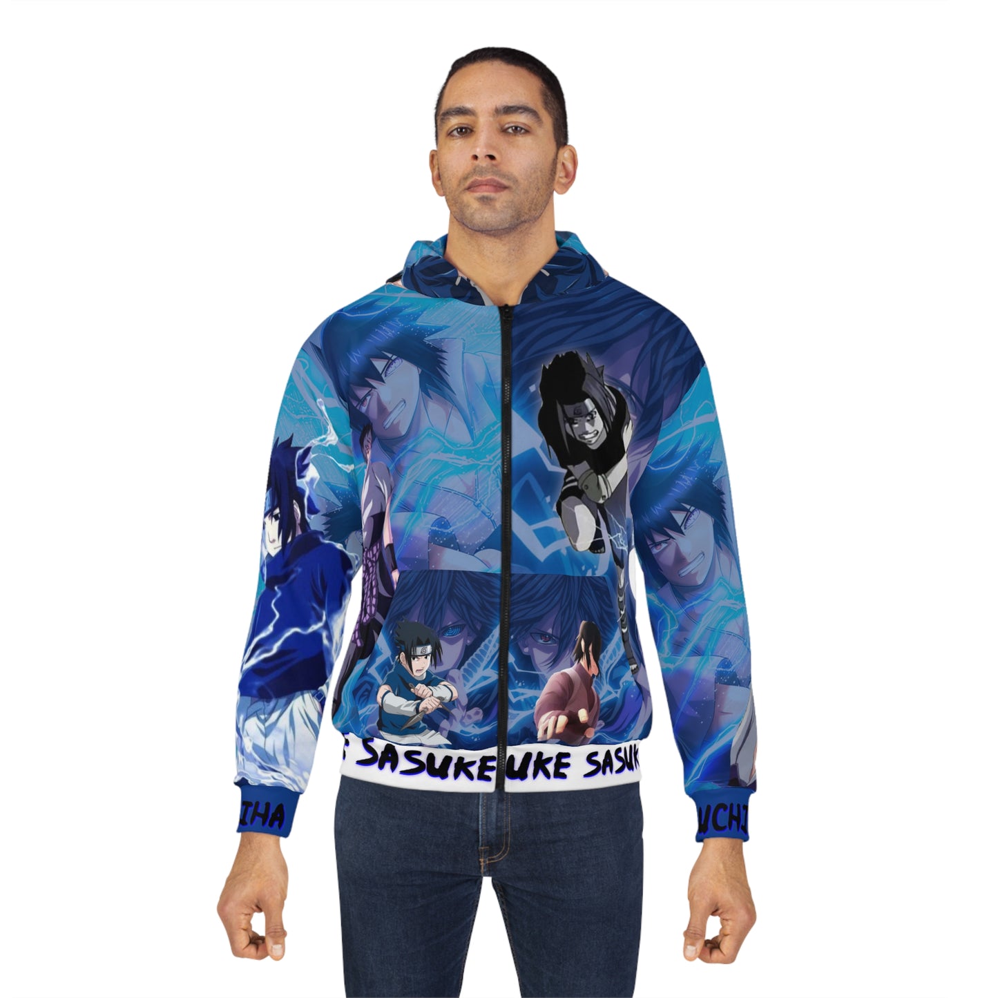 Lighting Ninja 2 Unisex Zip Hoodie (AOP)