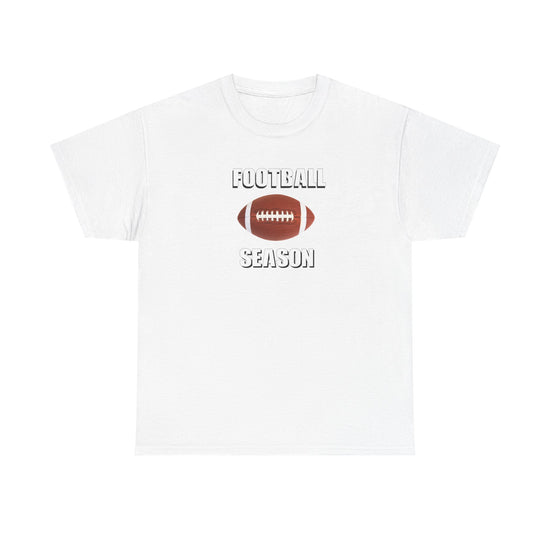 Football Season Unisex Heavy Cotton Tee | Casual Sportswear, Gift for Football Fans, Game Day Outfit, Tailgate Essentials, Unisex Tee