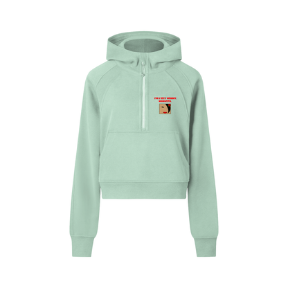 Sexy Mamma Mammacita Cropped Half-Zip Hoodie