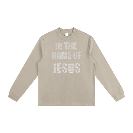 In the name of JESUS Essential Non-Shrink Mock Neck Sweatshirt