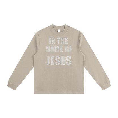 In the name of JESUS Essential Non-Shrink Mock Neck Sweatshirt
