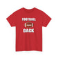 Football Back Unisex Heavy Cotton Tee - Perfect for Game Days, Sports Fans, Tailgating, Gifting, and Casual Wear