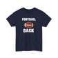 Football Back Unisex Heavy Cotton Tee - Perfect for Game Days, Sports Fans, Tailgating, Gifting, and Casual Wear
