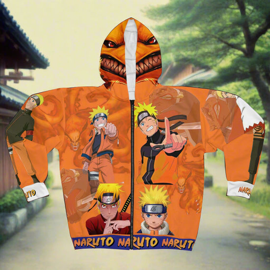 Naruto Unisex Zip Hoodie (AOP)