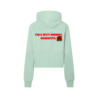 Sexy Mamma Mammacita Cropped Half-Zip Hoodie