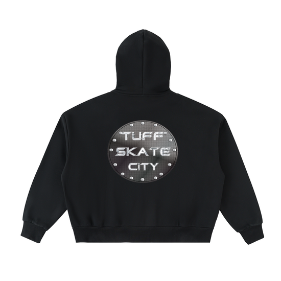 Tuff Skate city Fleeced Full-Zip Boxy Hoodie