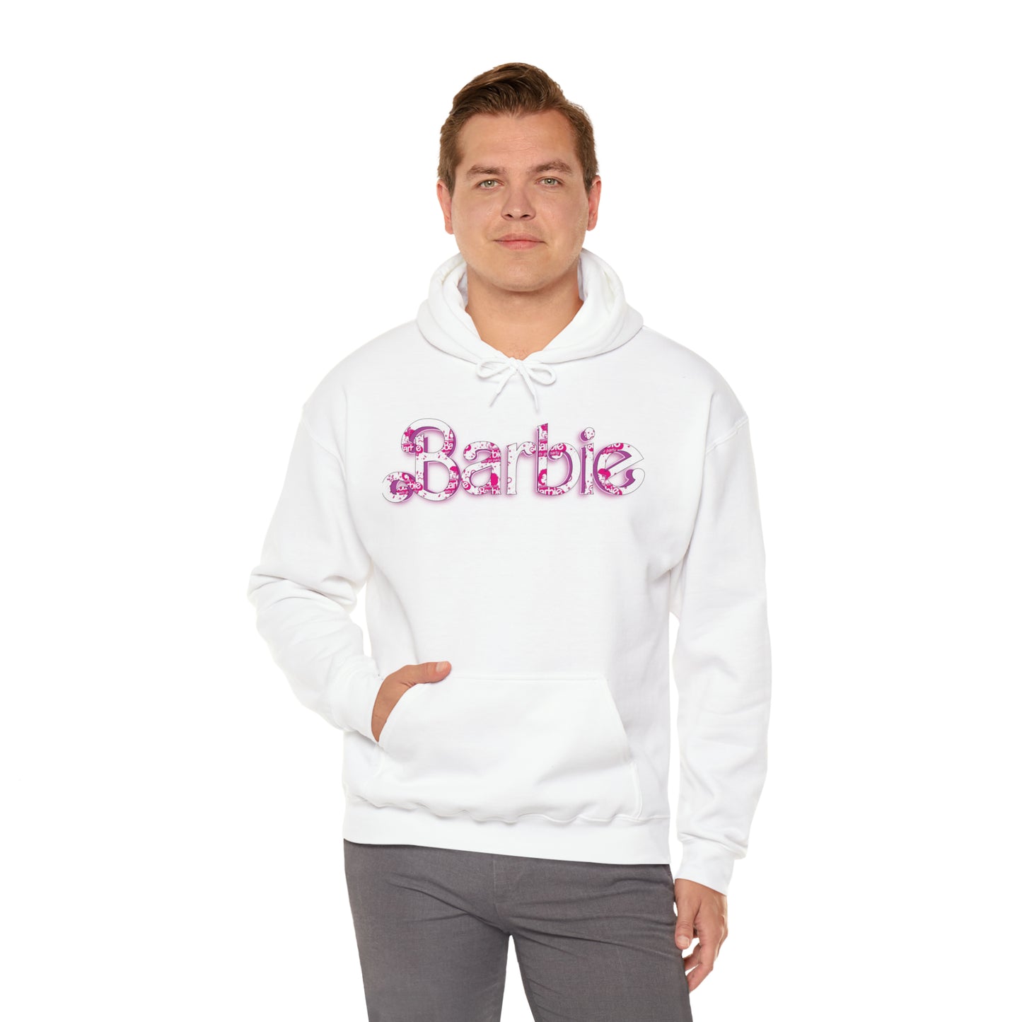 Barbie[white] Unisex Heavy Blend™ Hooded Sweatshirt