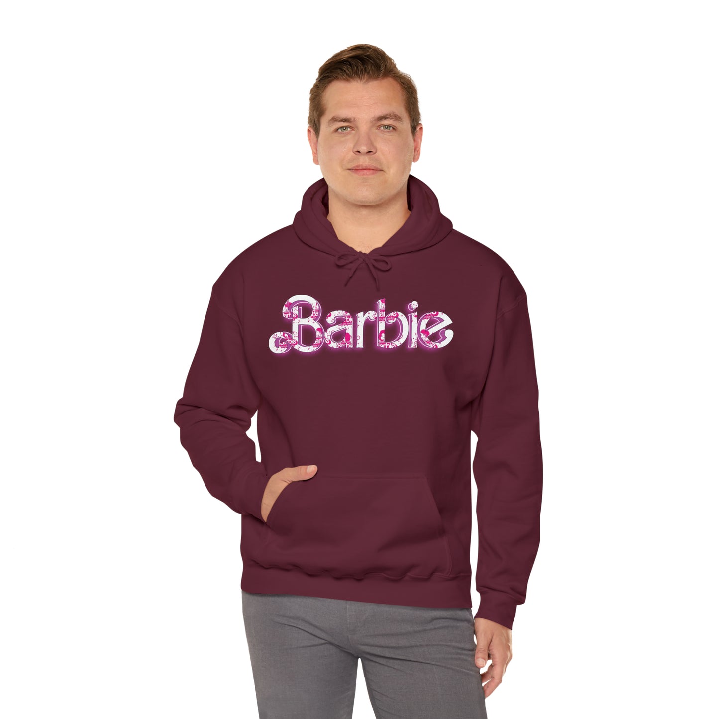 Barbie[white] Unisex Heavy Blend™ Hooded Sweatshirt