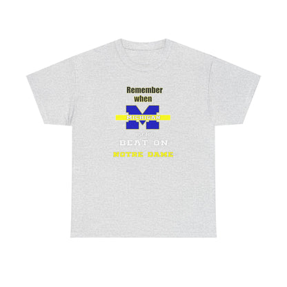 Remember Michigan vs Notre Dame Unisex Tee - Remember Design