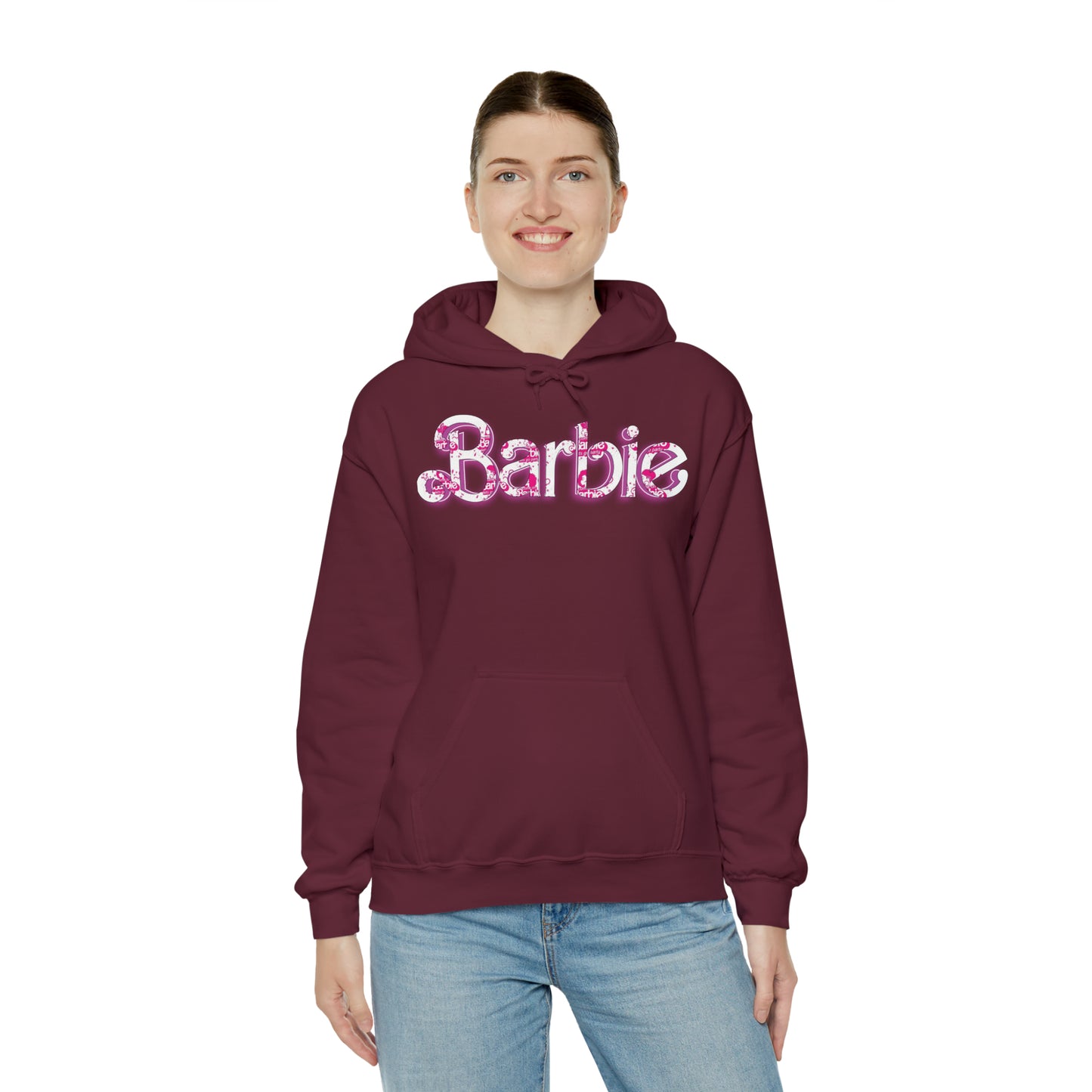 Barbie[white] Unisex Heavy Blend™ Hooded Sweatshirt