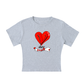 V Day Baddie Lightweight Cocoon Shape Short Sleeve Top