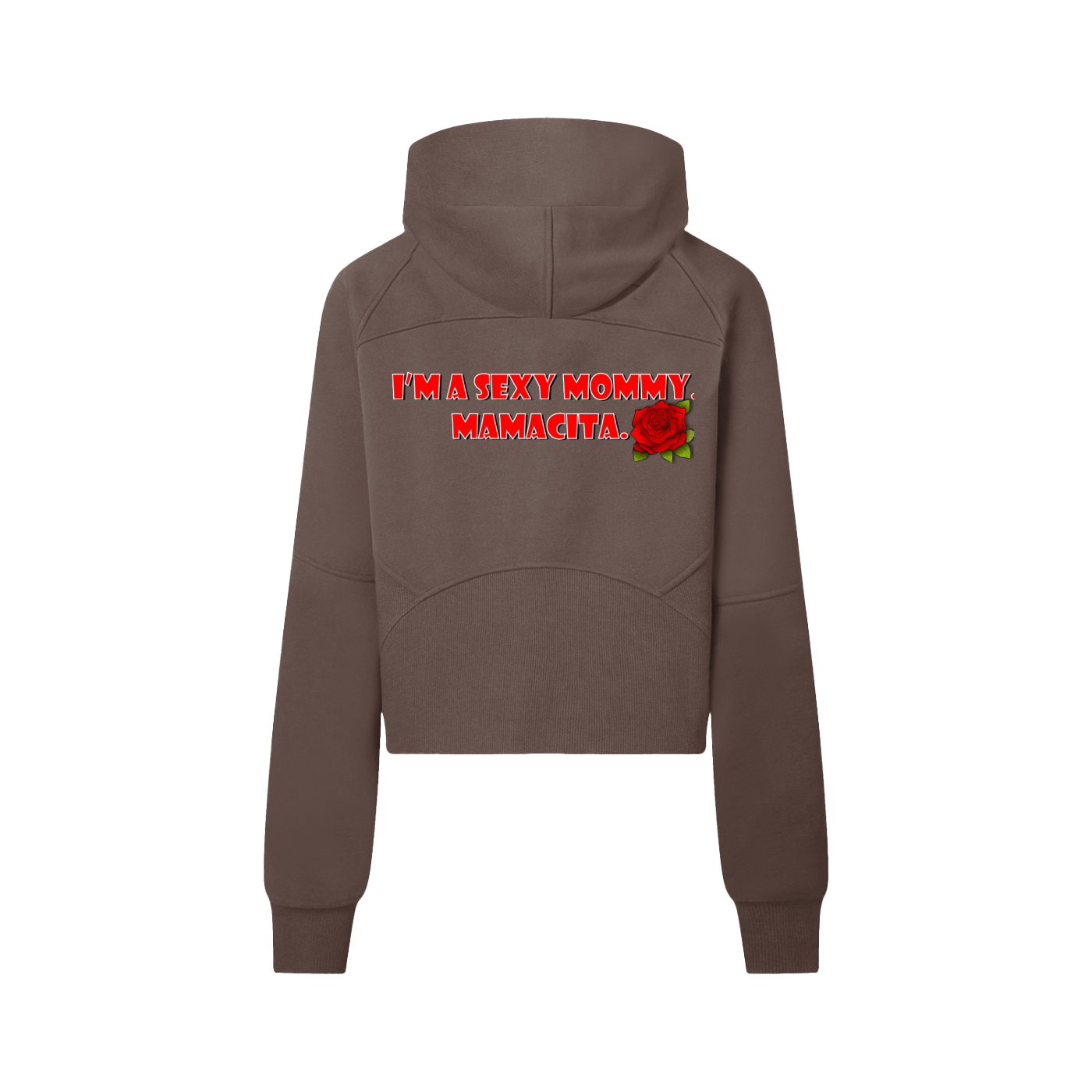 Sexy Mamma Mammacita Cropped Half-Zip Hoodie