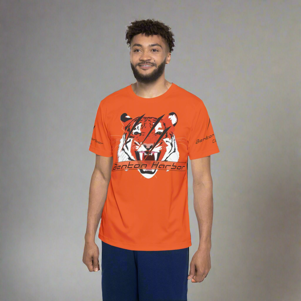 Sports Jersey - Benton Harbor Tigers High School [Orange]